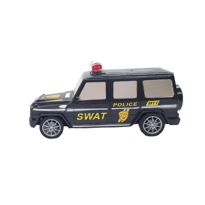 Uzaktan Kumandalı Mercedes Polis Jeep 1:20 Ölçek 18 Cm Siyah - 13578-887 (Lisinya)