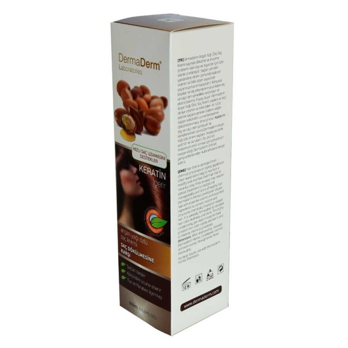 Argan Yağı Özlü Saç Kremi Keratinli (Tuz ve Paraben İçermez) 500 ML