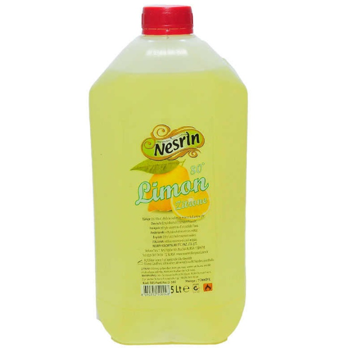 Limon Kolonyası 80 Derece Pet Bidon 5 Lt