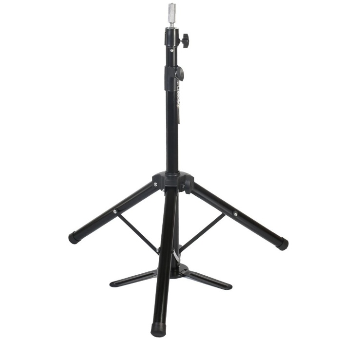 Kuaför Eğitim Mankeni İçin Ayaklı Metal Tripod / Siyah + Taşıma Çantası