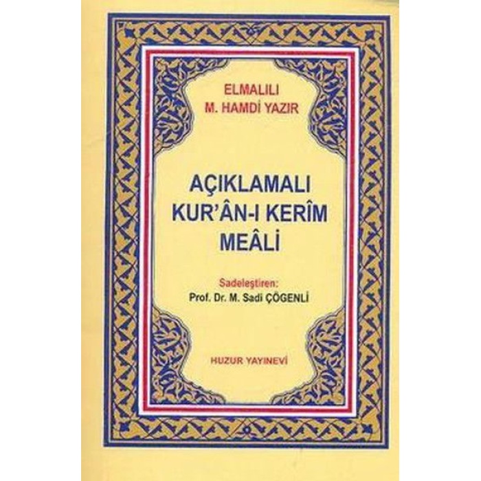 Açıklamalı Kuranı Kerim Meali Metinsiz (Cep Boy)  (4022)