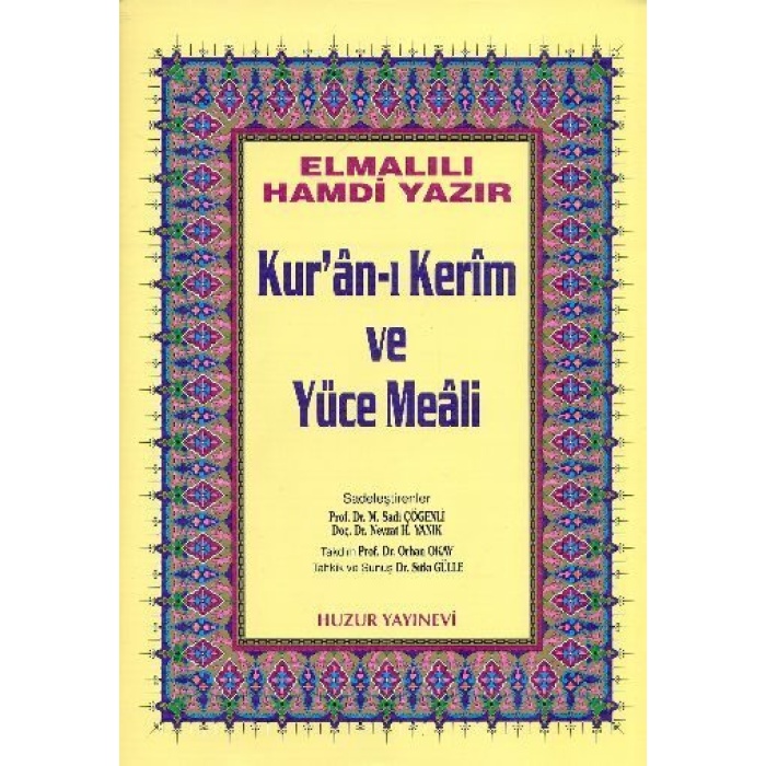 Kuranı Kerim ve Yüce Meali Orta Boy (Sarı)  (4022)