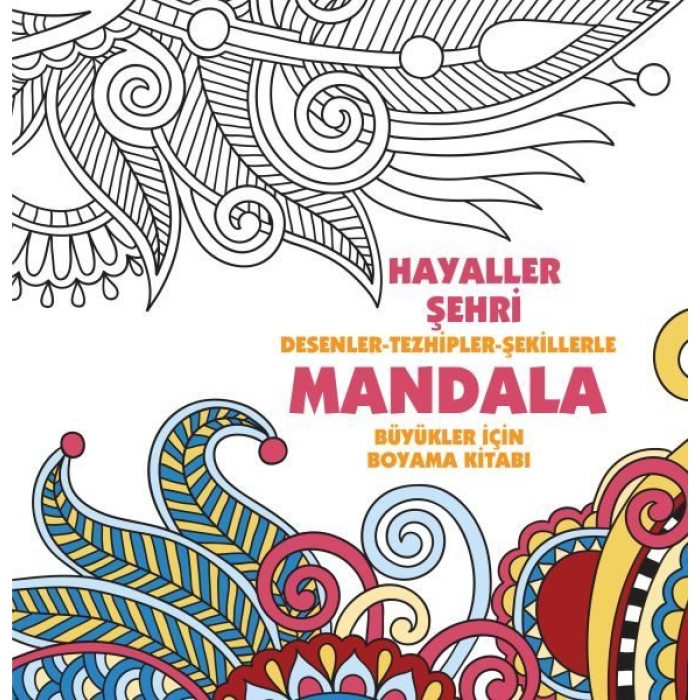 Hayaller Şehri - Mandala (Büyükler İçin Boyama)  (4022)