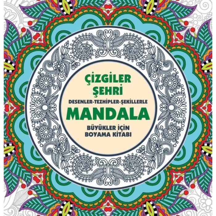 Çizgiler Şehri - Mandala (Büyükler İçin Boyama)  (4022)