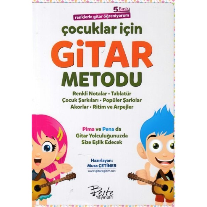 Çocuklar İçin Gitar Metodu - Renklerle Gitar Öğreniyorum  (4022)