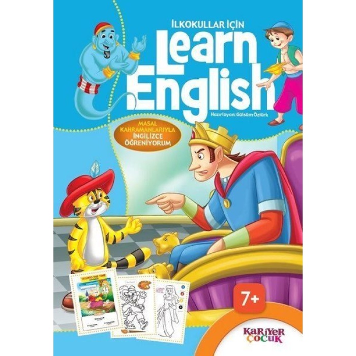 İlkokullar İçin Learn English - Mavi  (4022)