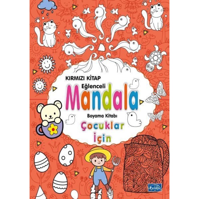 Çocuklar İçin Mandala Kırmızı  (4022)