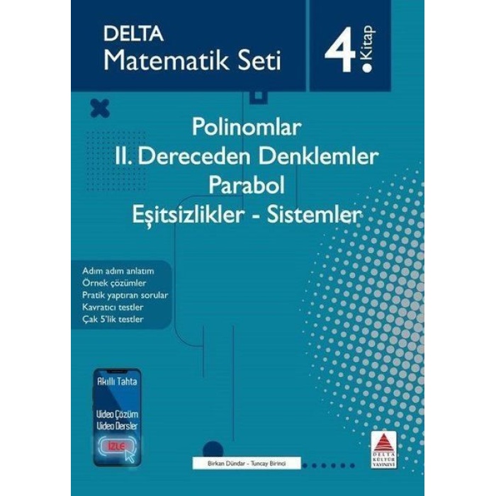 Matematik Seti 4.Kitap - Polinomlar-2. Dereceden Denklemler - Parabol - Eşitsizlikler - Sistemler  (4022)