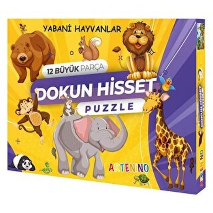 Yabani Hayvanlar - Dokun Ve Hisset Puzzle  (4022)