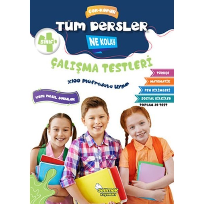 4. Sınıf Tüm Dersler Çek-Kopar Ne Kolay Çalışma Testleri  (4022)