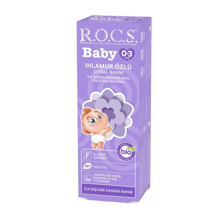 Rocs Baby Ihlamur Özlü 0-3 Yaş Florürsüz Diş Macunu 45 ml