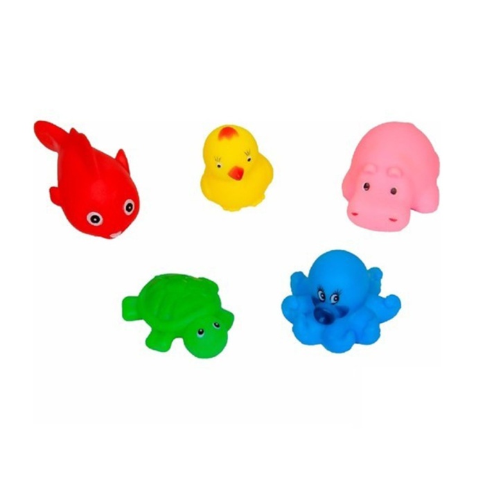 Sozzy Toys Neşeli Banyo Oyuncakları Sevimli Hayvanlar 5li