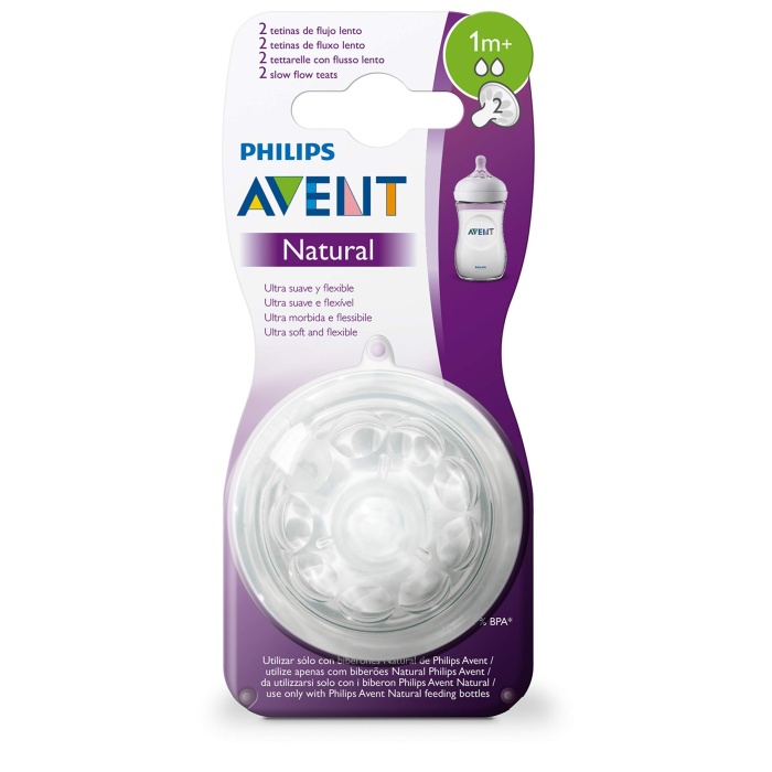 Philips Avent Natural Biberon Emziği +1 Ay 2li