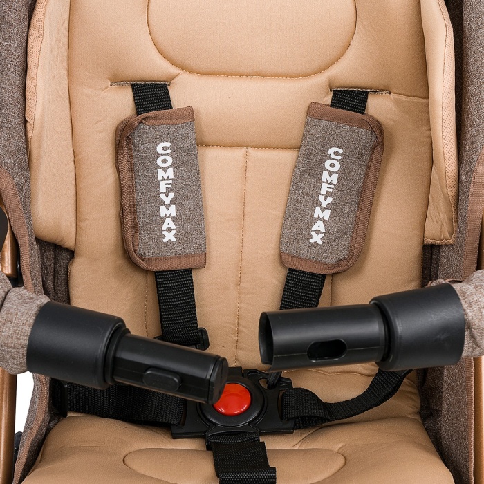 Comfymax Tam Yatar Baston Bebek Arabası – Wood Brown