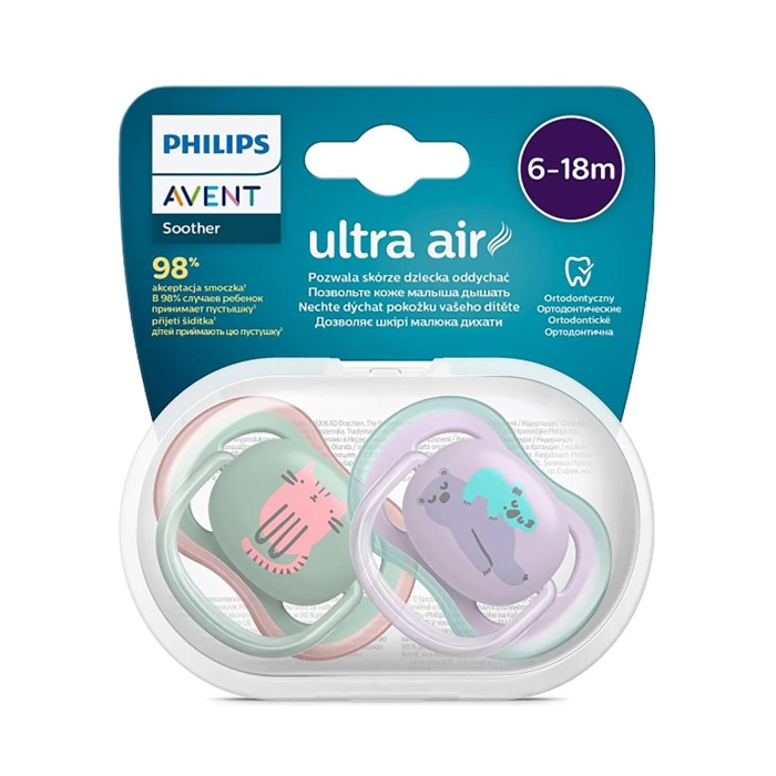 Philips Avent SCF085/18 Ultra Air Emzik 6-18 Ay 2li Kız