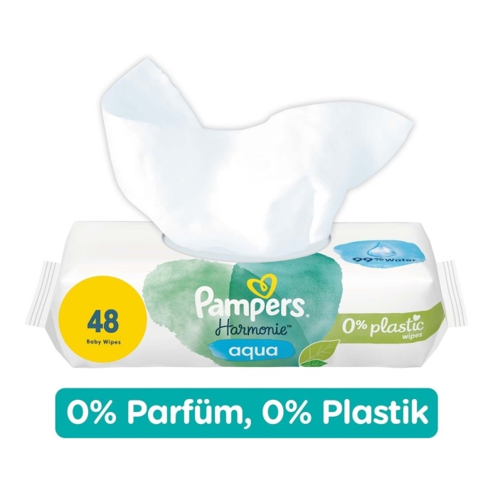 Prima Pampers Harmonie Aqua Yenidoğan Islak Havlu 48x15 Adet (720 Yaprak)