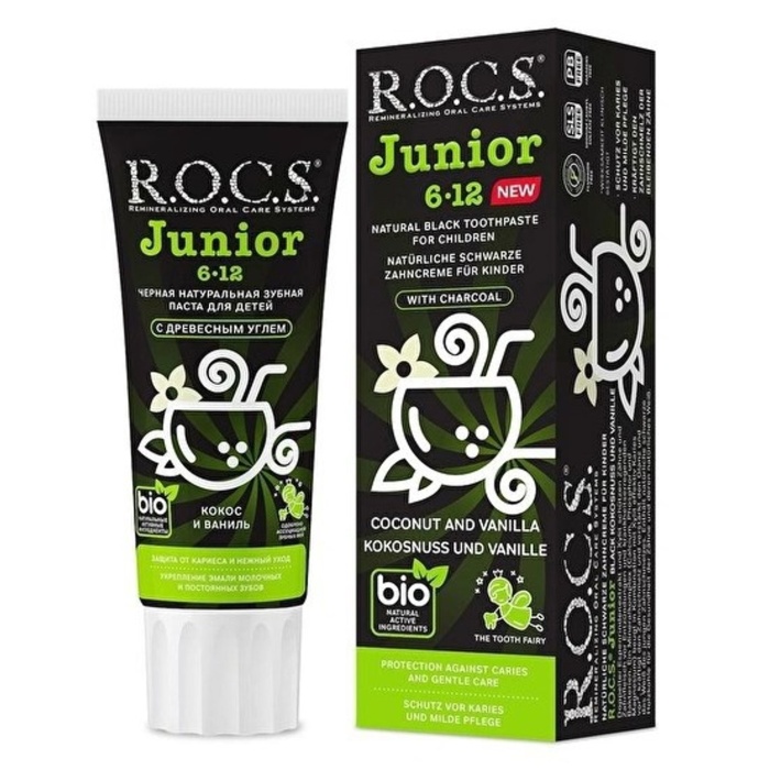 Rocs Junior Bitki İçerikli 6-12 Yaş Florürsüz Diş Macunu 60 ml