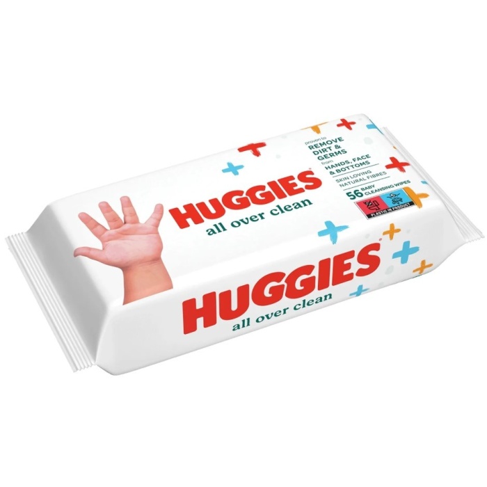 Huggies All Over Clean Bebek ve Çocuk Islak Mendili 10x56 Yaprak