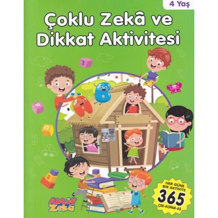 4 Yaş Çoklu Zeka ve Dikkat Aktivitesi - Yeşil Kitap