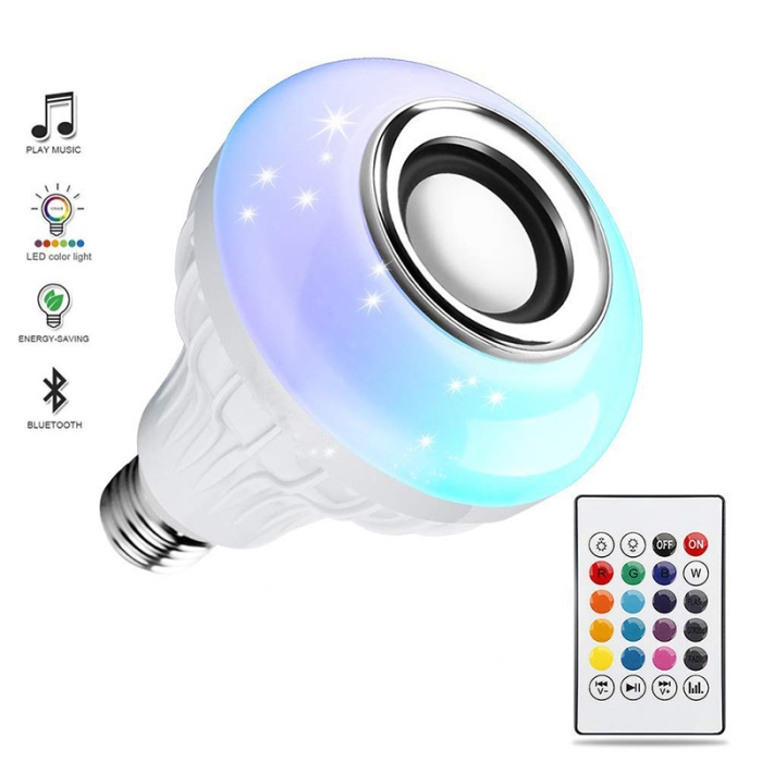 Bluetooth Hoparlör Akıllı Led Ampul Lamba (4767) - Lisinya