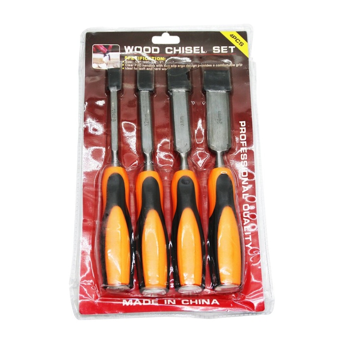 WOOD CHISEL 4 PARÇA 6-12-18-24MM İSKARPELA SET (4767) - Lisinya