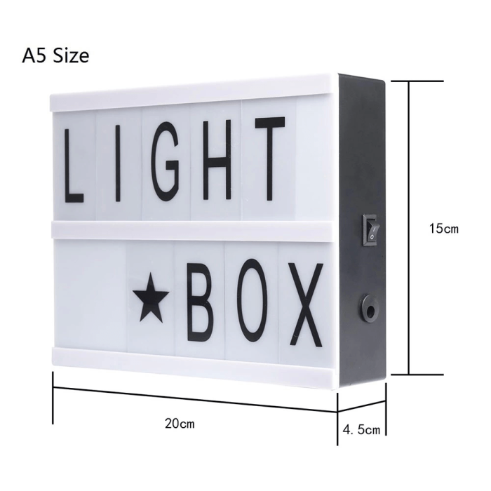 A5 Led Işıklı Yazı Panosu Lightbox - Lisinya