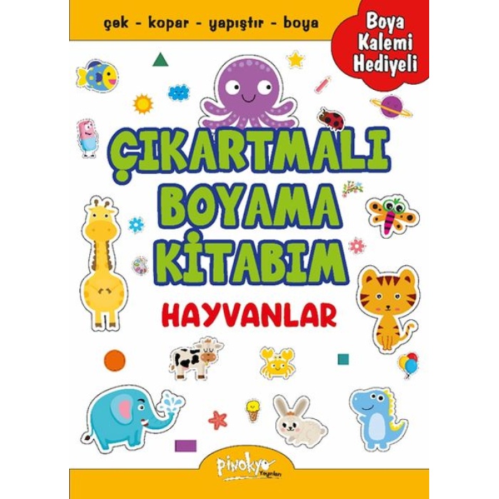 Çıkartmalı Boyama Hayvanlar