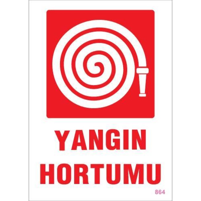 Yangın Hortumu Uyarı Levhası 25x35 KOD:864