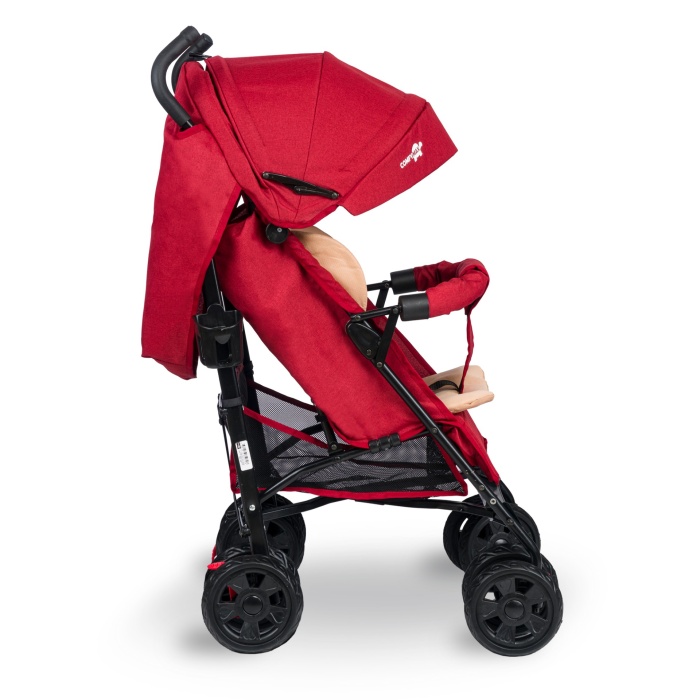 Comfymax Tam Yatar Baston Bebek Arabası – Dark Red