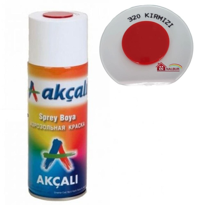 Akçalı Sprey Boya 400 ml 320 Kırmızı