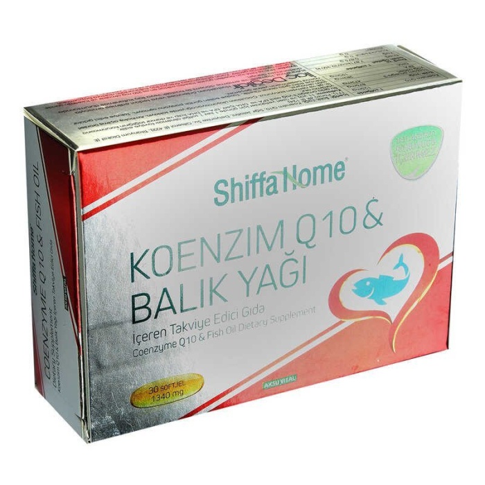 Shiffa Home Koenzim Q10 & Balık Yağı Yumuşak Jel 1340 Mg x 30 Kapsül