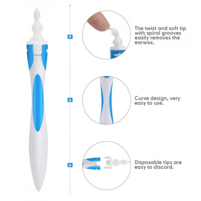 Find Back Pratik Kulak Temizleme Aparatı Silikon Kit Ear Claning ( Lisinya )