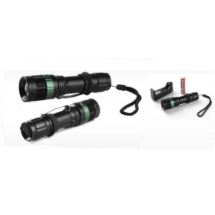 Power Style 500 Lumen 600 Metre Işık Uzantılı Zoomlu Şarjlı El Feneri 6109 ( Lisinya )