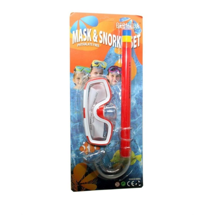 AK406-140BC - ÇOCUK MASKE SNORKEL SET (Lisinya)