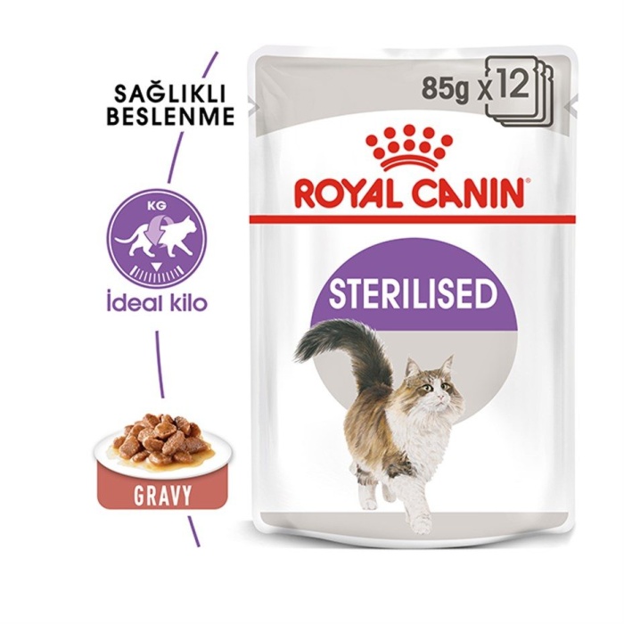 Sos İçinde Kısırlaştırılmış Yetişkin Kedi Konservesi 85gr