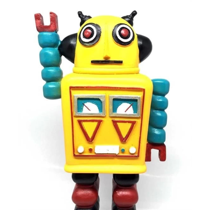 Decotown Nostaljik Sevimli Uzaylı Robot Şeklinde Figür Biblo ( Lisinya )