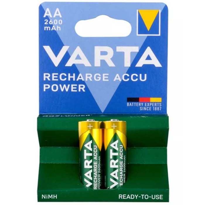 VARTA NI-MH 1.2V 2600 MAH R2U AA ŞARJLI 2Lİ KALEM PİL (4767) - Lisinya