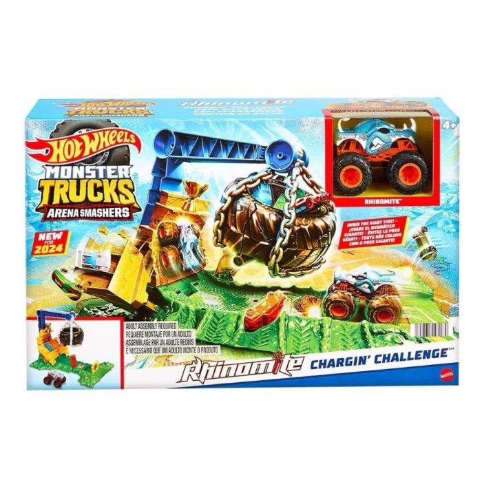 Hot Wheels Monster Trucks Arenada Rhinomite Mücadelesi Oyun Seti HTP18