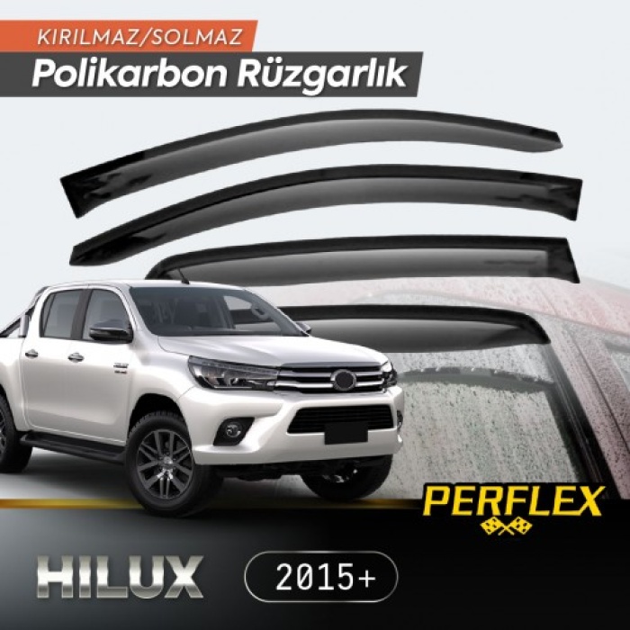 Toyota Hilux 2015+ Cam Rüzgarlığı V2 Düz