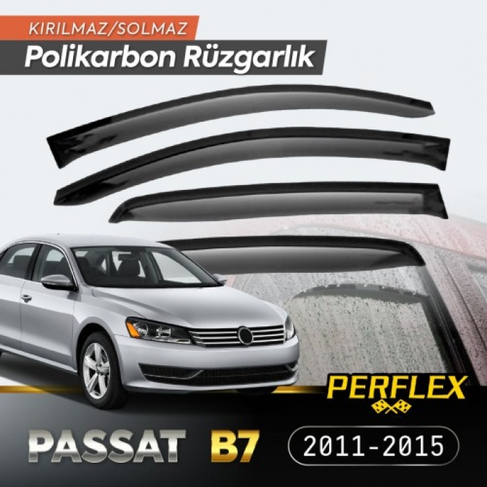 Vw Passat B7 2011-2015 Cam Rüzgarlığı V2 Düz