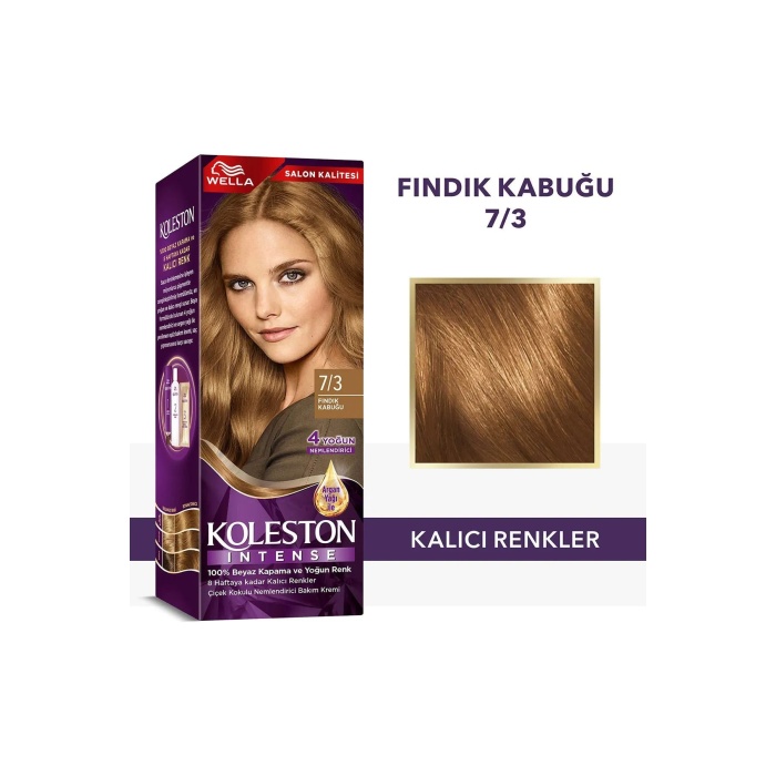 Koleston Intense Saç Boyası 7/3 Fındık Kabuğu - Salon Kalitesi