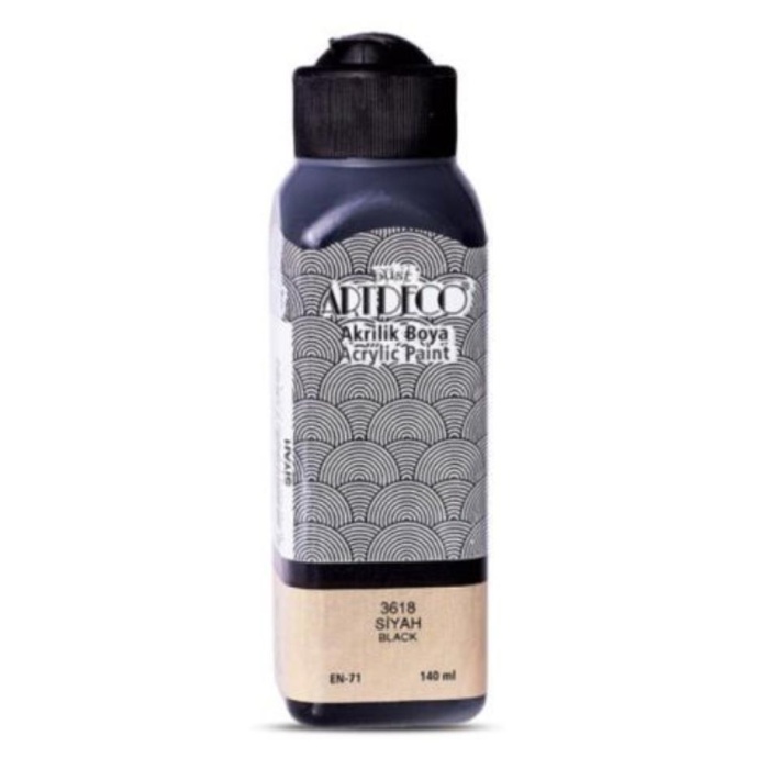 Artdeco Akrilik Boya 140 Ml Siyah