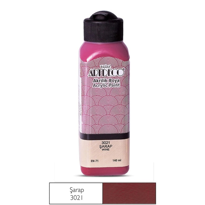 Artdeco Akrilik Boya 140 Ml. 3021 Şarap