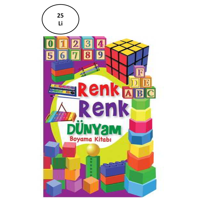 Renk Renk Dünyam Boyama Kitabı