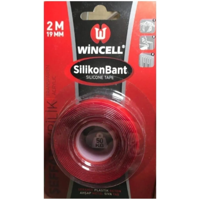 Silikon Çift Taraflı Bant 19mm x 2 Mt Turk-CK-4039