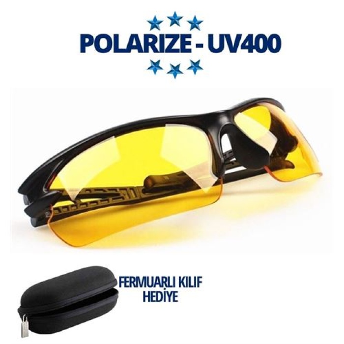 Turk Polarize UV400 Sarı Camlı Güneş Gözlüğü