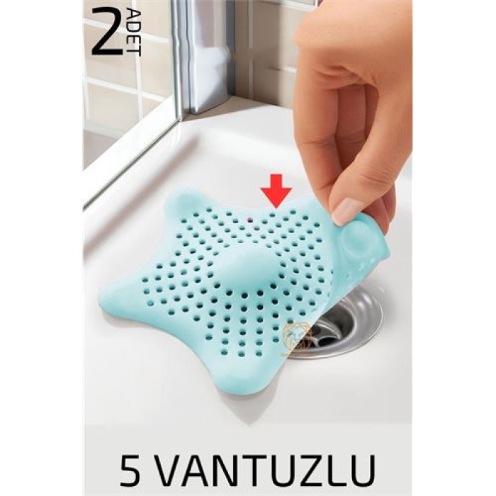 Turk Vantuzlu Lavabo Gider Süzgeci Multi Kullanım 2 li