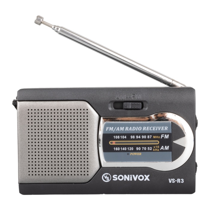 SİYAH RENK CEP TİPİ ANALOG FM RADYO VS-R3 (4767)