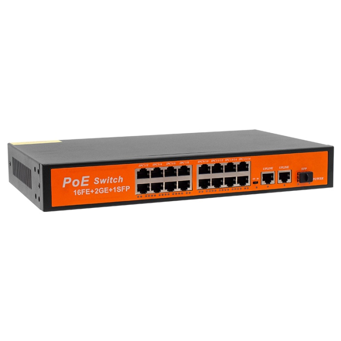 300W 10/100/1000 MBPS 16+3+SFP 16 PORT POE ETHERNET GIGABIT SWITCH (4767)