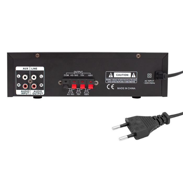 MAGICVOICE MV-510 50 WATT USB/SD/BLUETOOTH 2 MİK.,ECO LU+2SD 2061*2 Lİ,UK LI GİRİŞLİ HAT TRAFOLU ANFİ (4767)